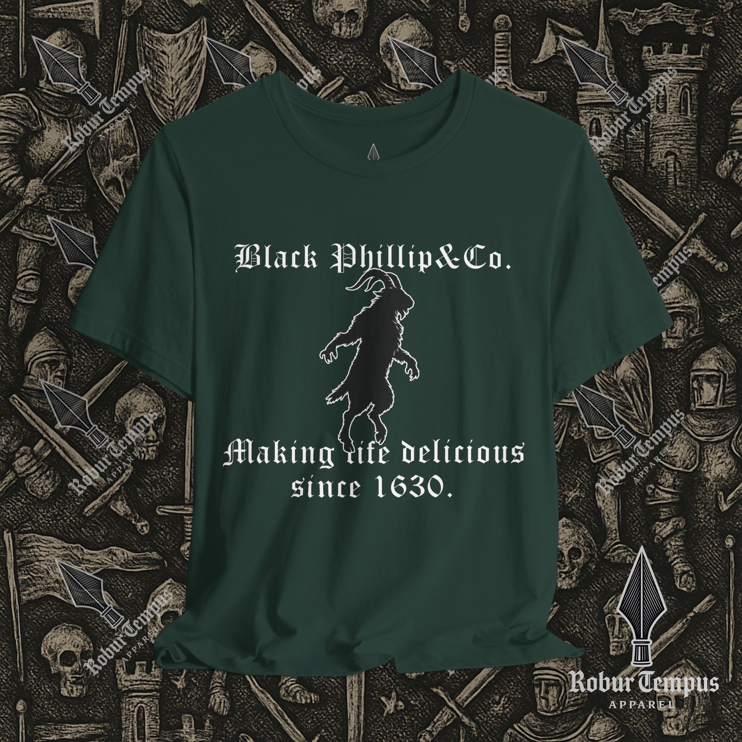 Black Phillip "Since 1630." Graphic T-Shirt