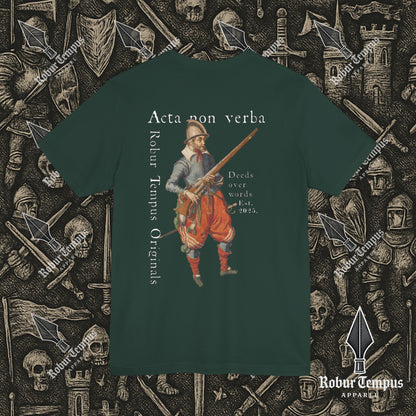 Acta non verba back print T-Shirt