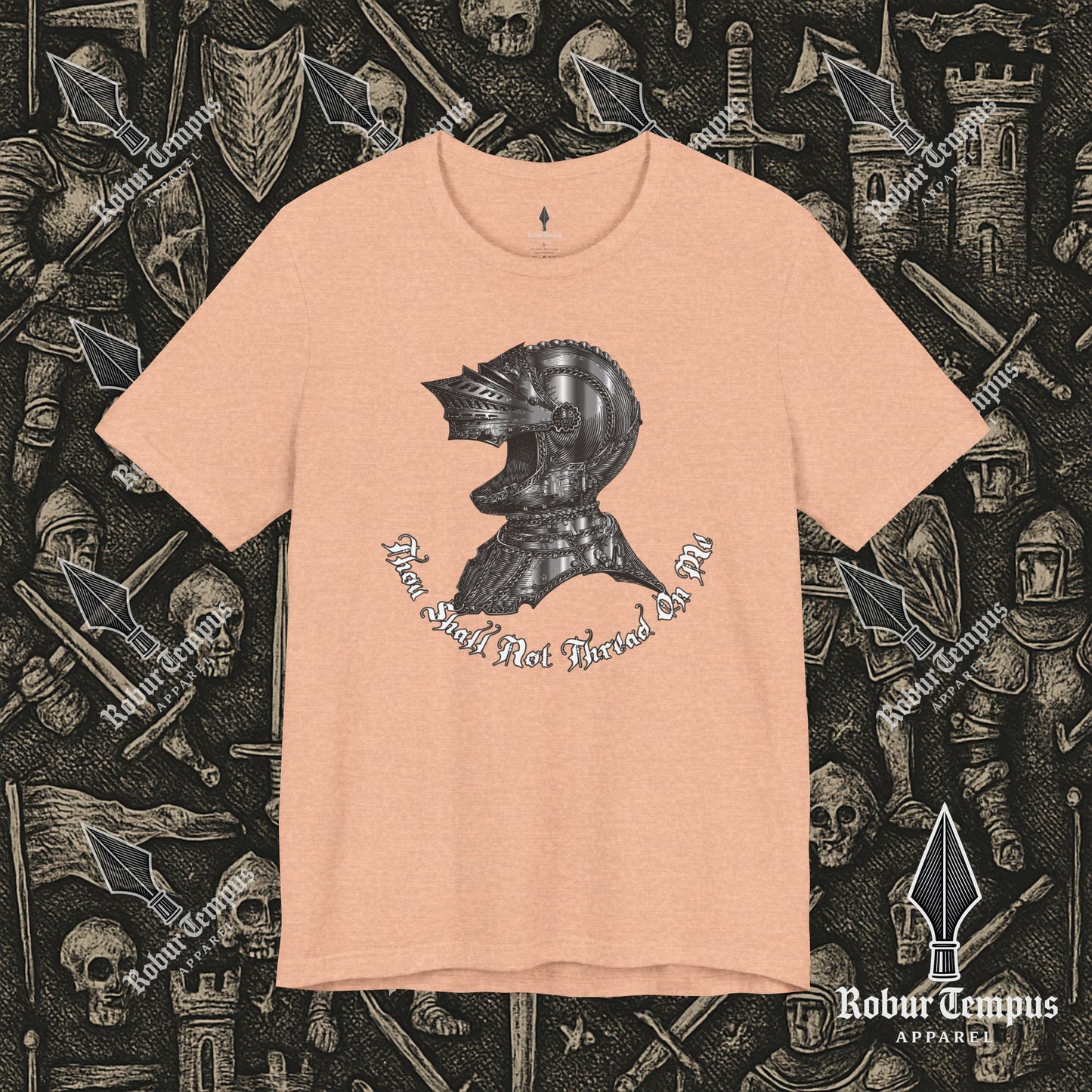 Thou Shall Not Thread On Me Helmet T-Shirt