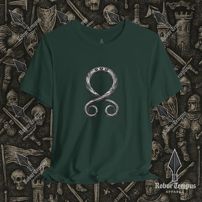 Steel Troll Cross Norse Charm Graphic T-Shirt