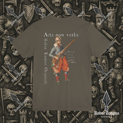 Acta non verba back print T-Shirt