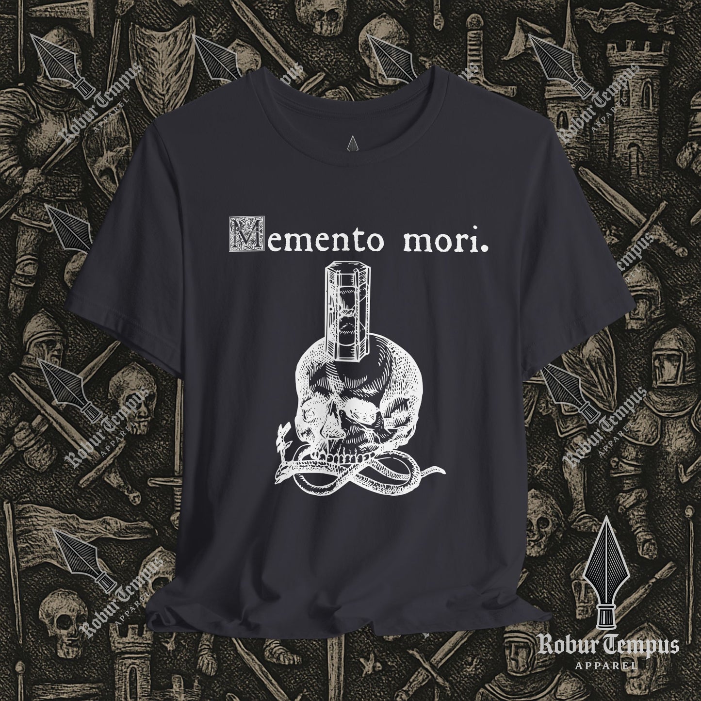Memento Mori Skull Hourglass T-Shirt