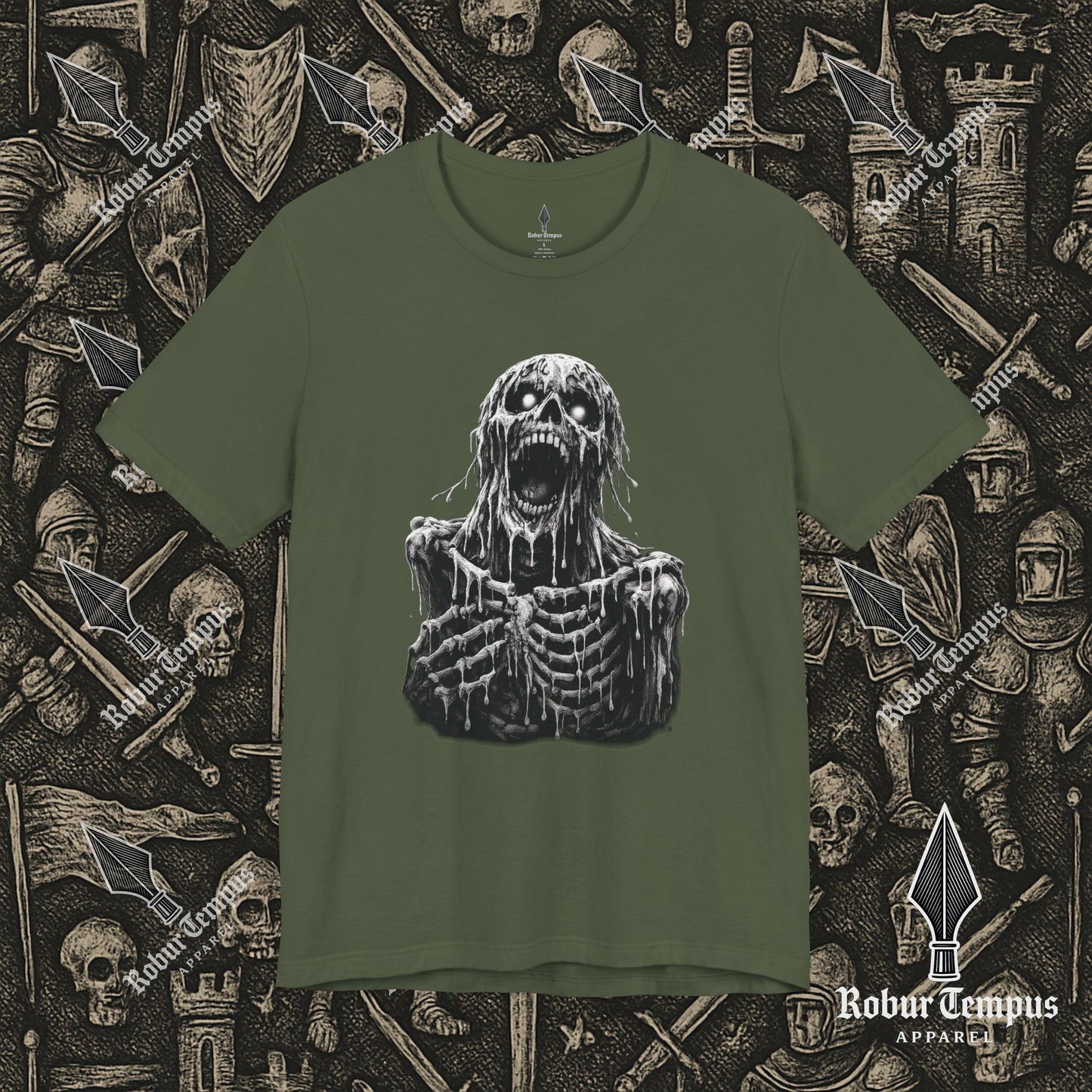 Screaming Skeleton Graphic T-Shirt