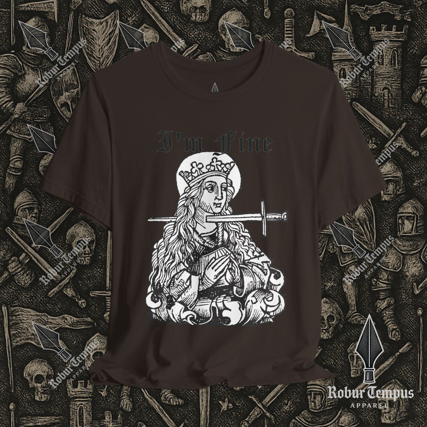 I'm Fine Dark Humor Graphic T-Shirt