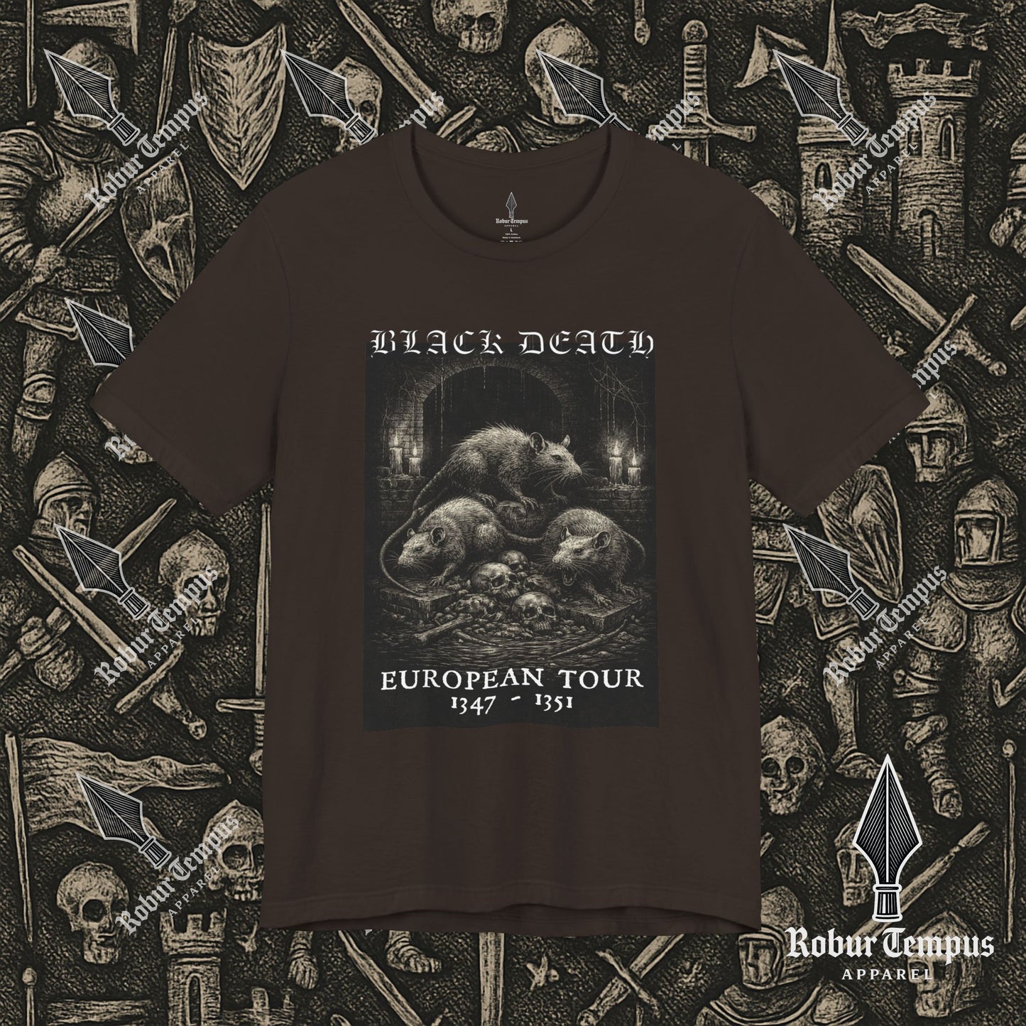 Black Death European Tour 2 Graphic T-Shirt
