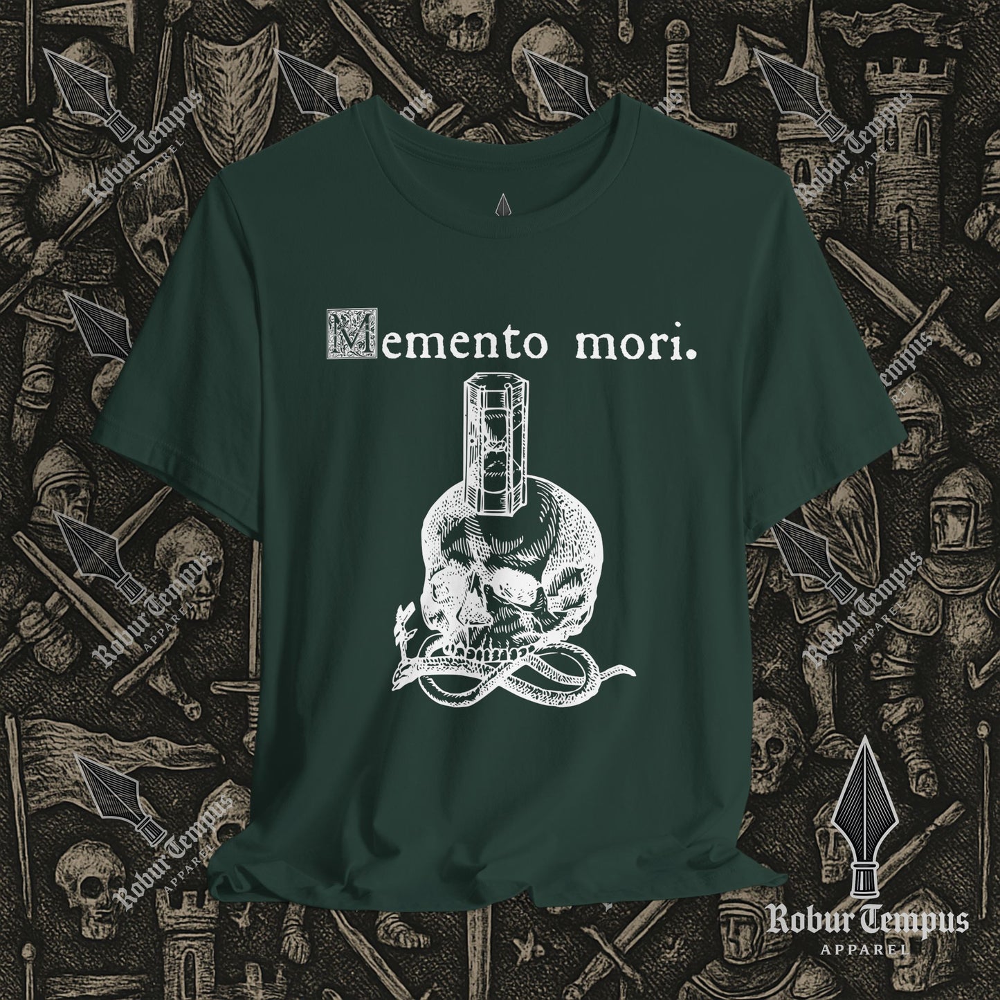 Memento Mori Skull Hourglass T-Shirt
