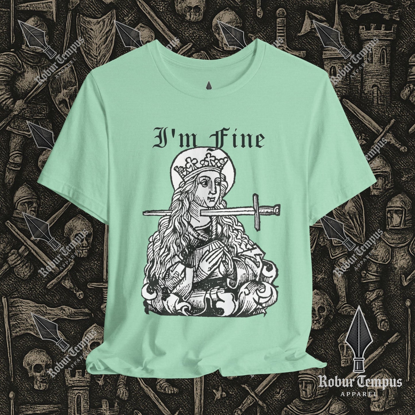 I'm Fine Dark Humor Graphic T-Shirt