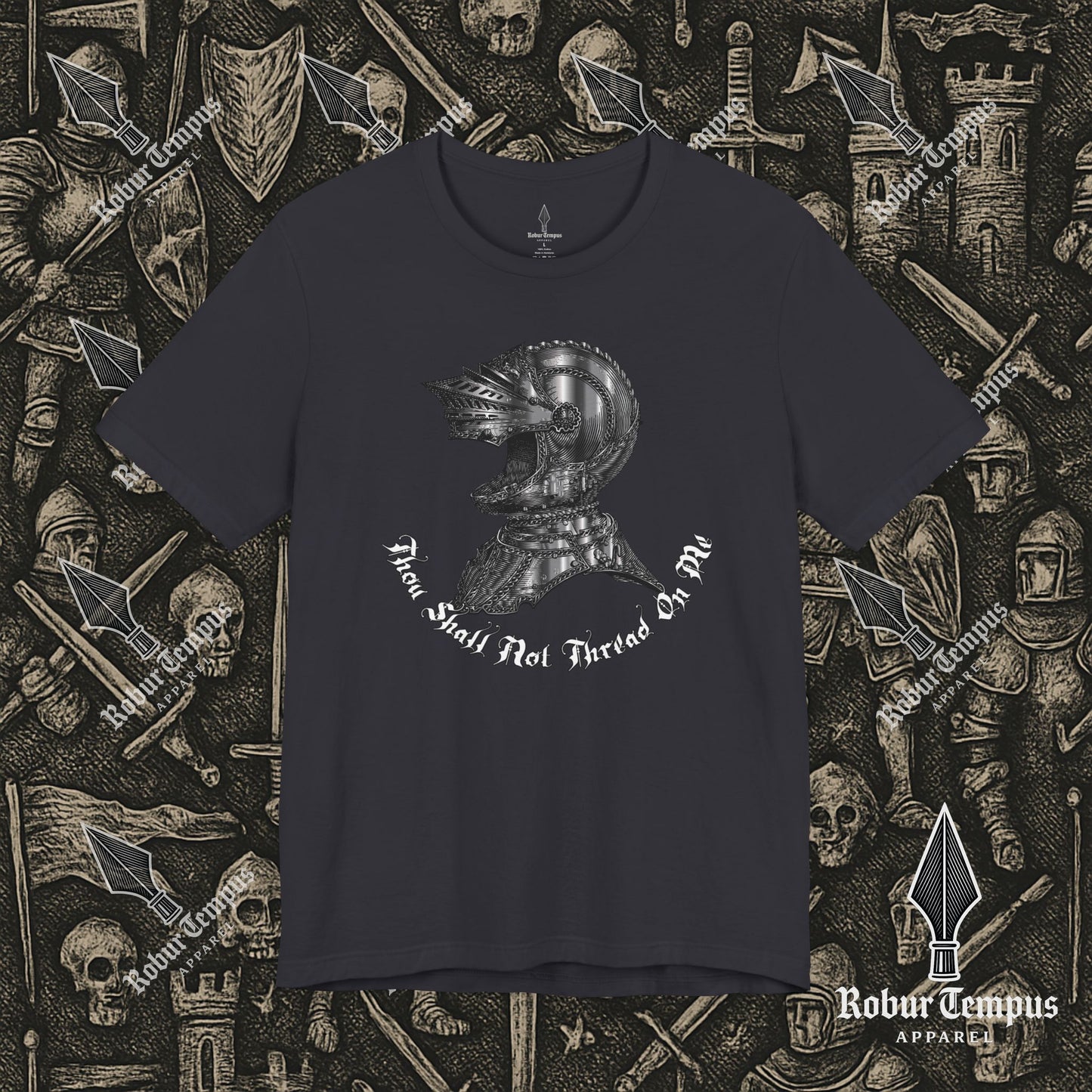 Thou Shall Not Thread On Me Helmet T-Shirt