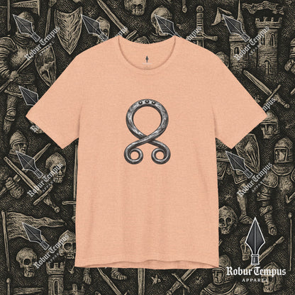 Steel Troll Cross Norse Charm Graphic T-Shirt