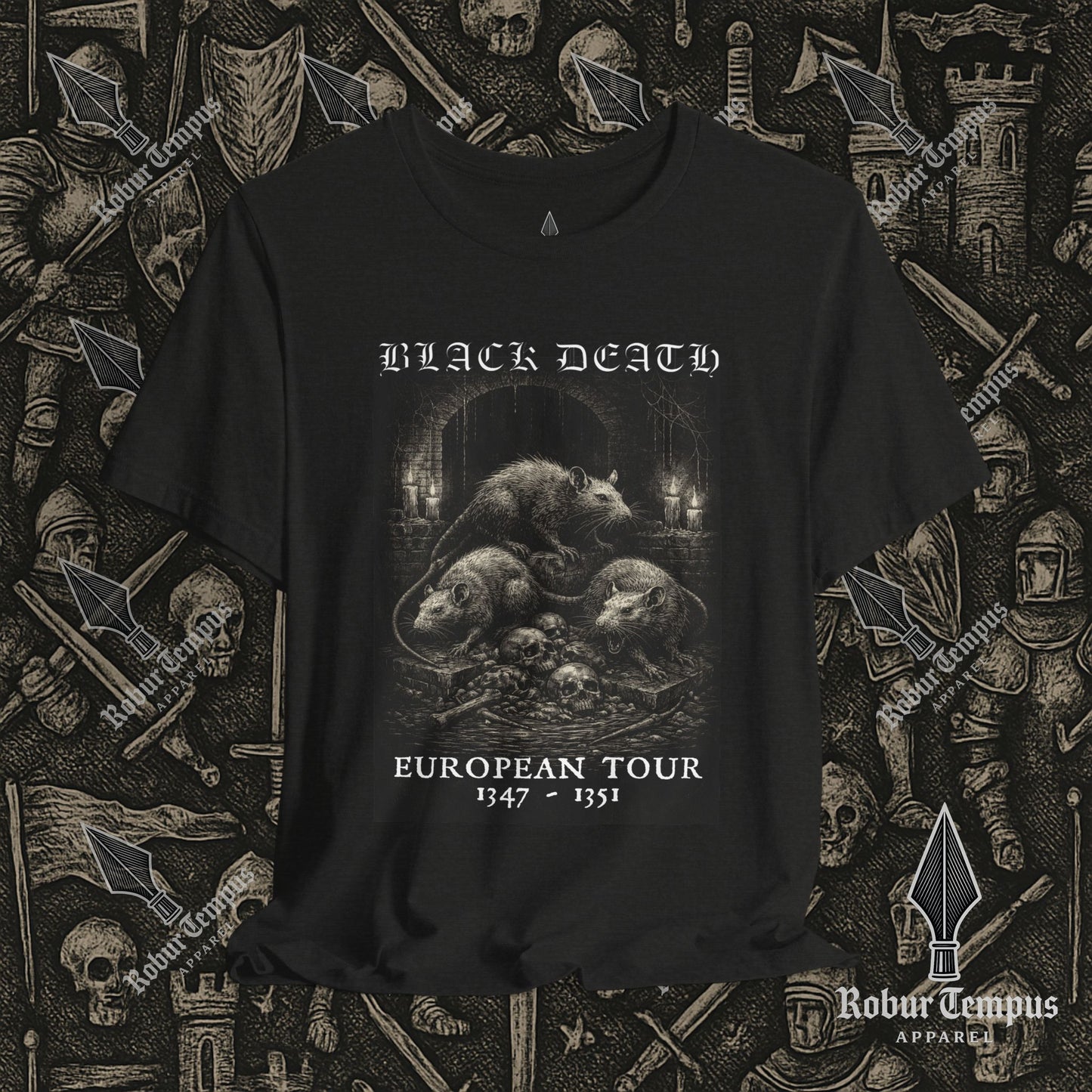 Black Death European Tour 2 Graphic T-Shirt