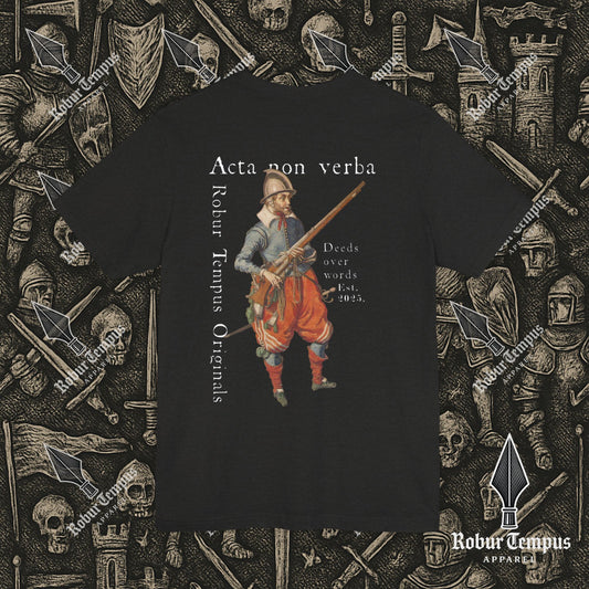 Acta non verba back print T-Shirt