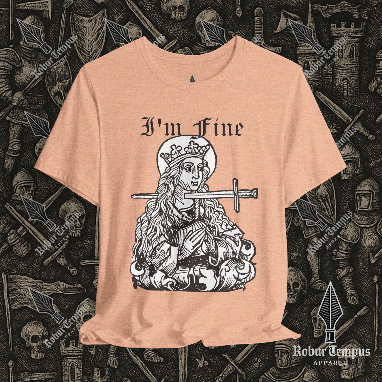 I'm Fine Dark Humor Graphic T-Shirt