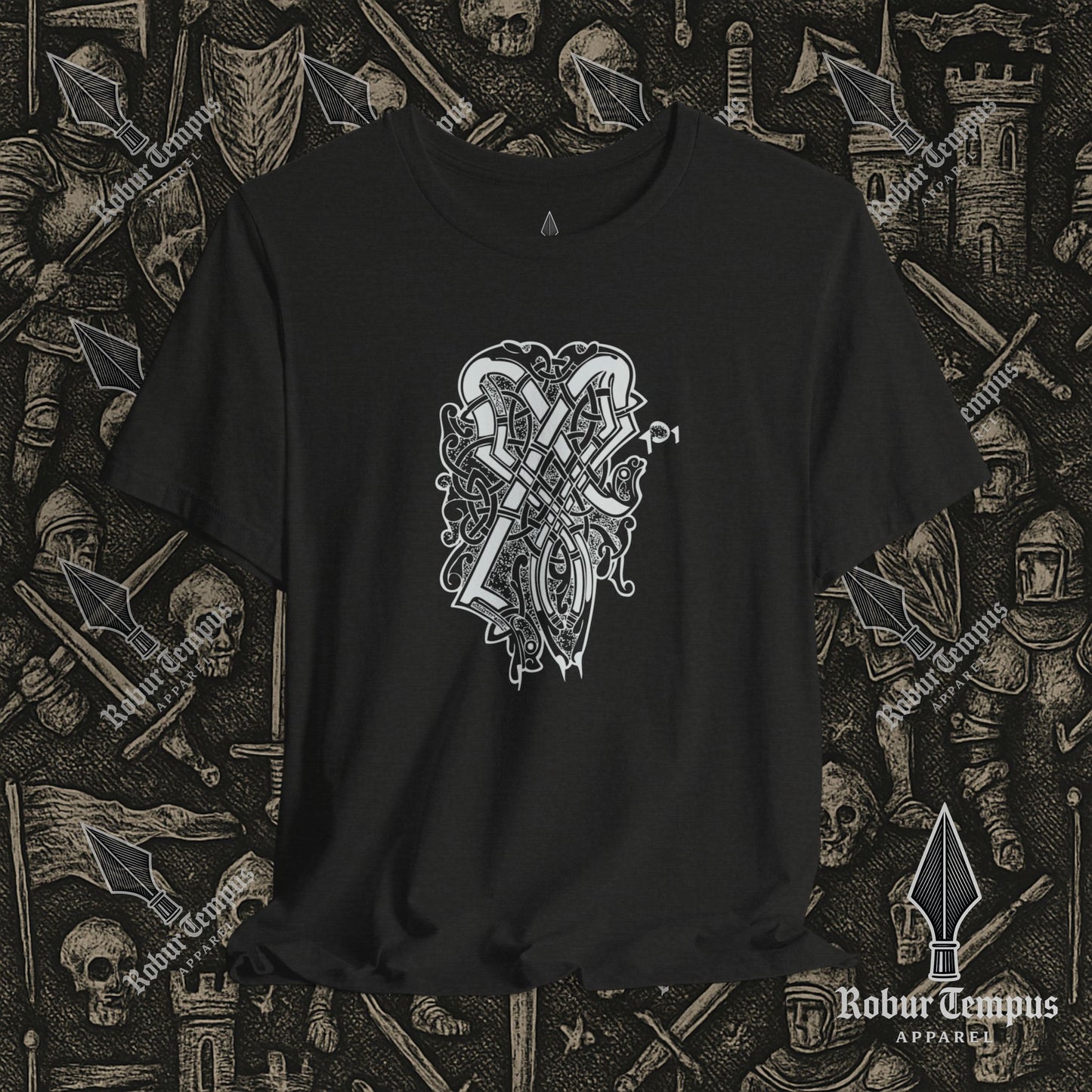 Nordic Dragon Pattern T-Shirt