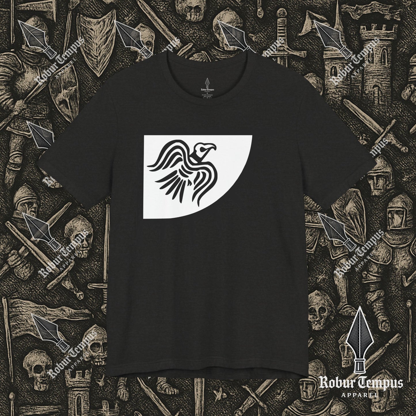 Norse Raven Banner Graphic T-Shirt