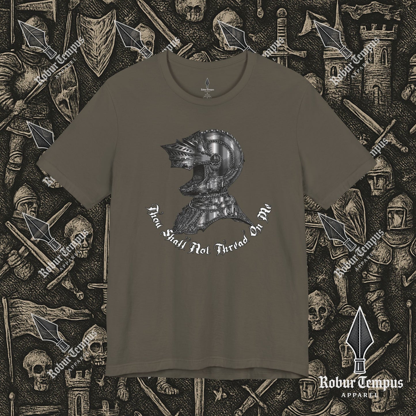 Thou Shall Not Thread On Me Helmet T-Shirt