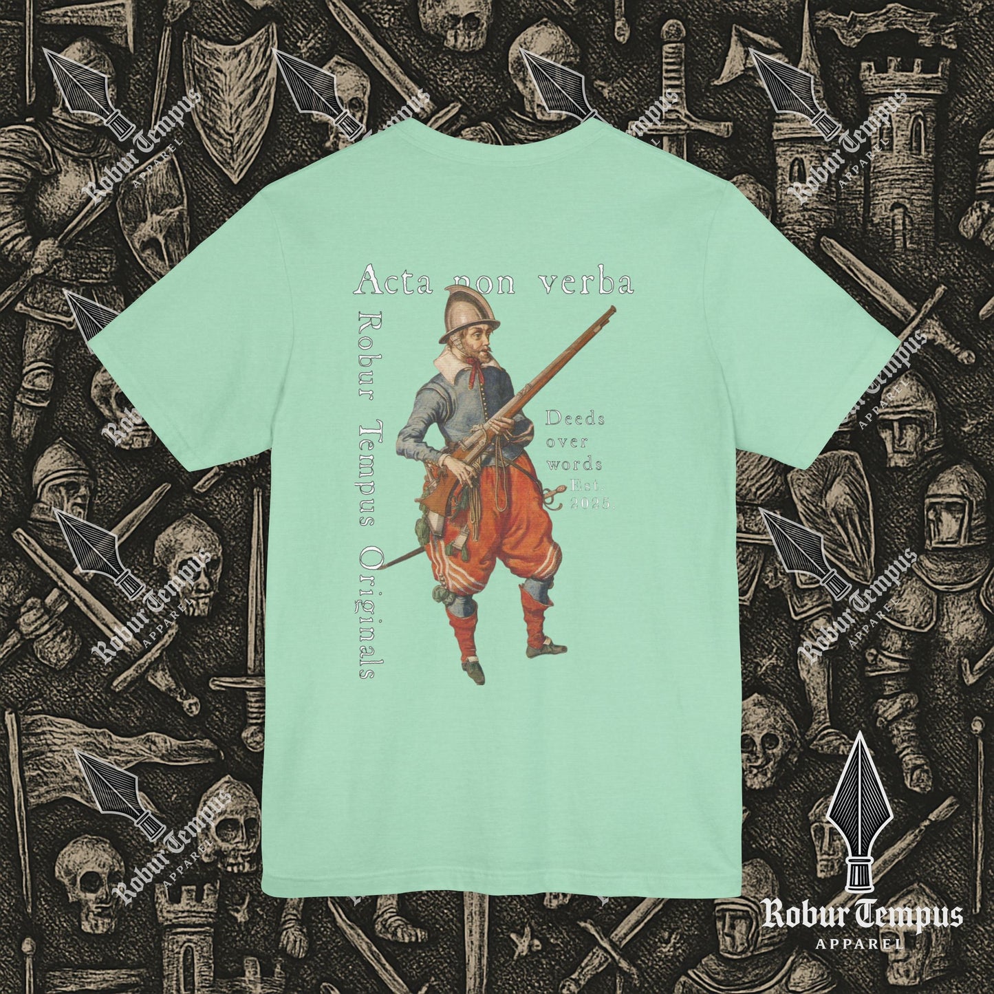 Acta non verba back print T-Shirt