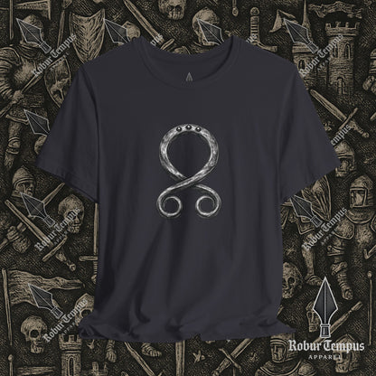 Steel Troll Cross Norse Charm Graphic T-Shirt