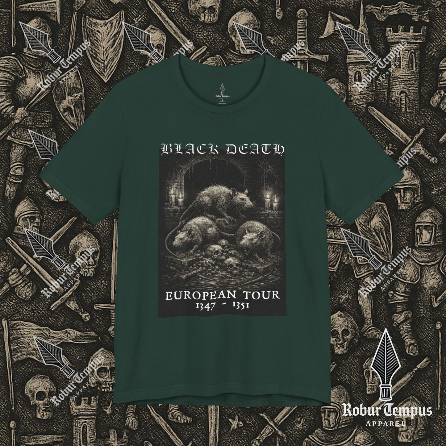 Black Death European Tour 2 Graphic T-Shirt