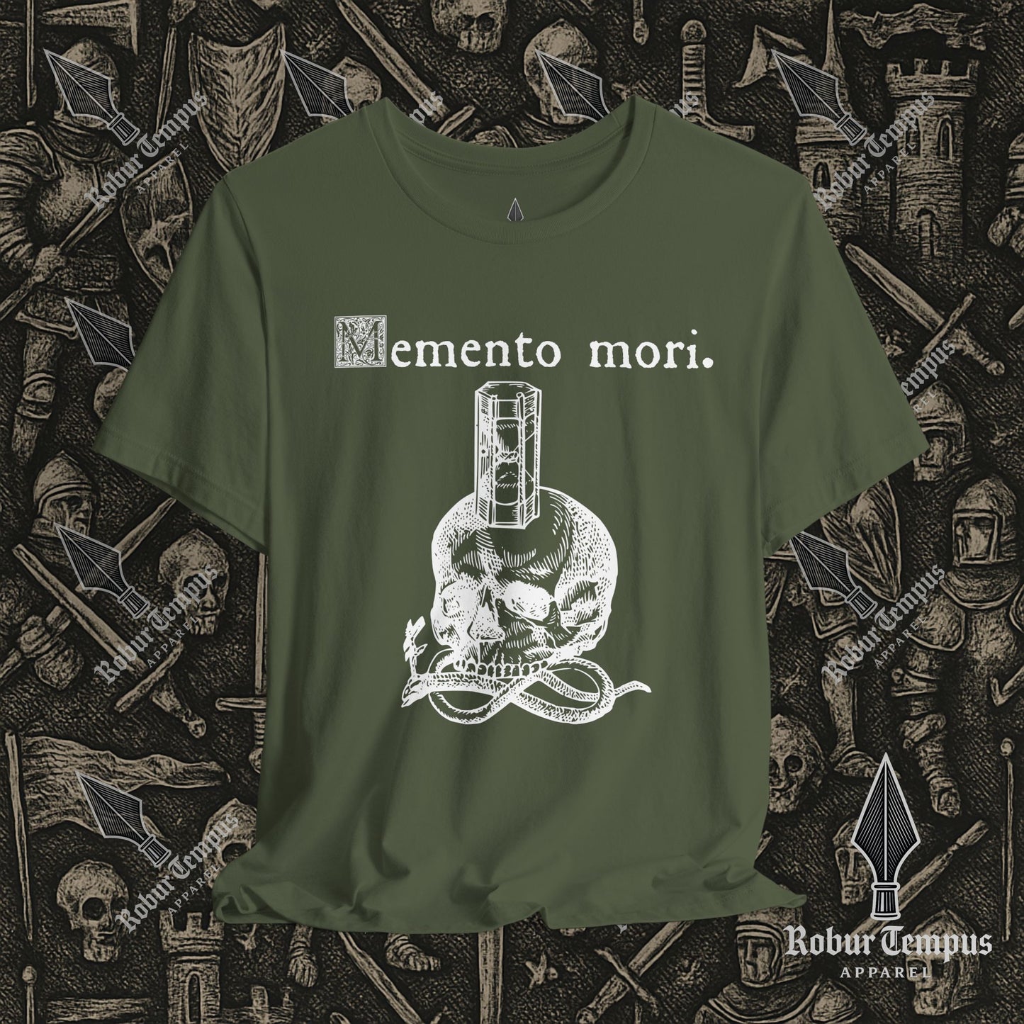 Memento Mori Skull Hourglass T-Shirt