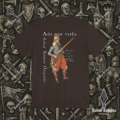 Acta non verba back print T-Shirt