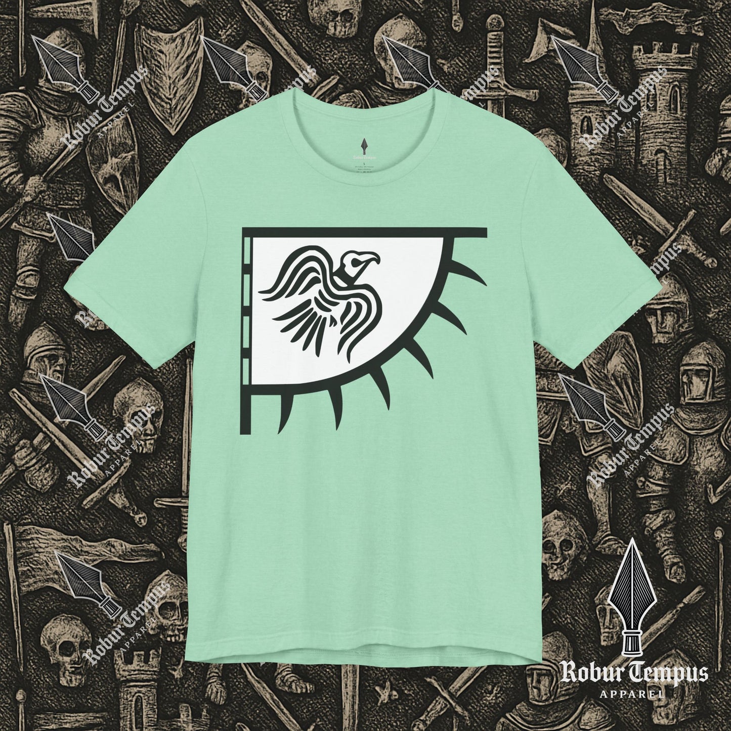 Norse Raven Banner Graphic T-Shirt