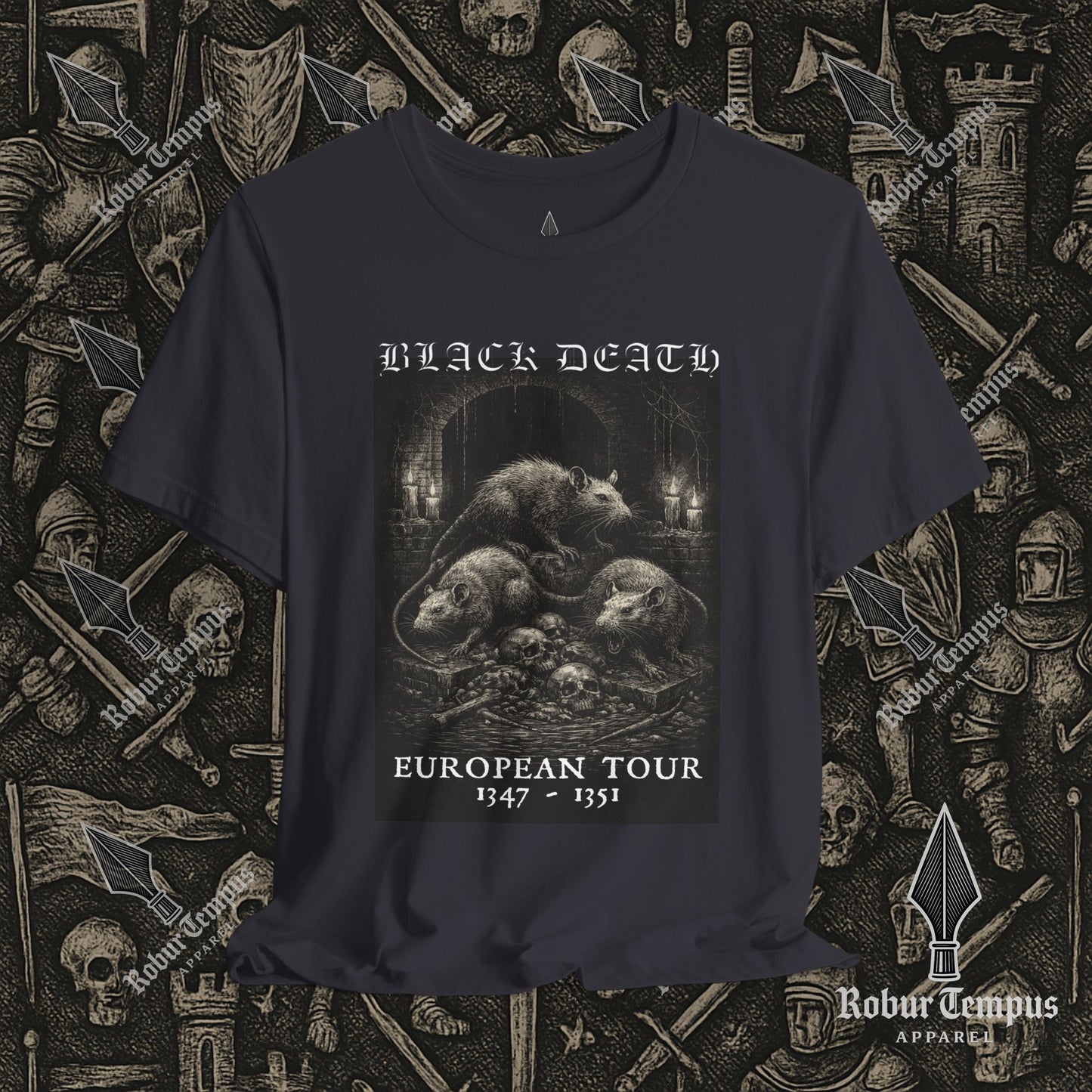 Black Death European Tour 2 Graphic T-Shirt