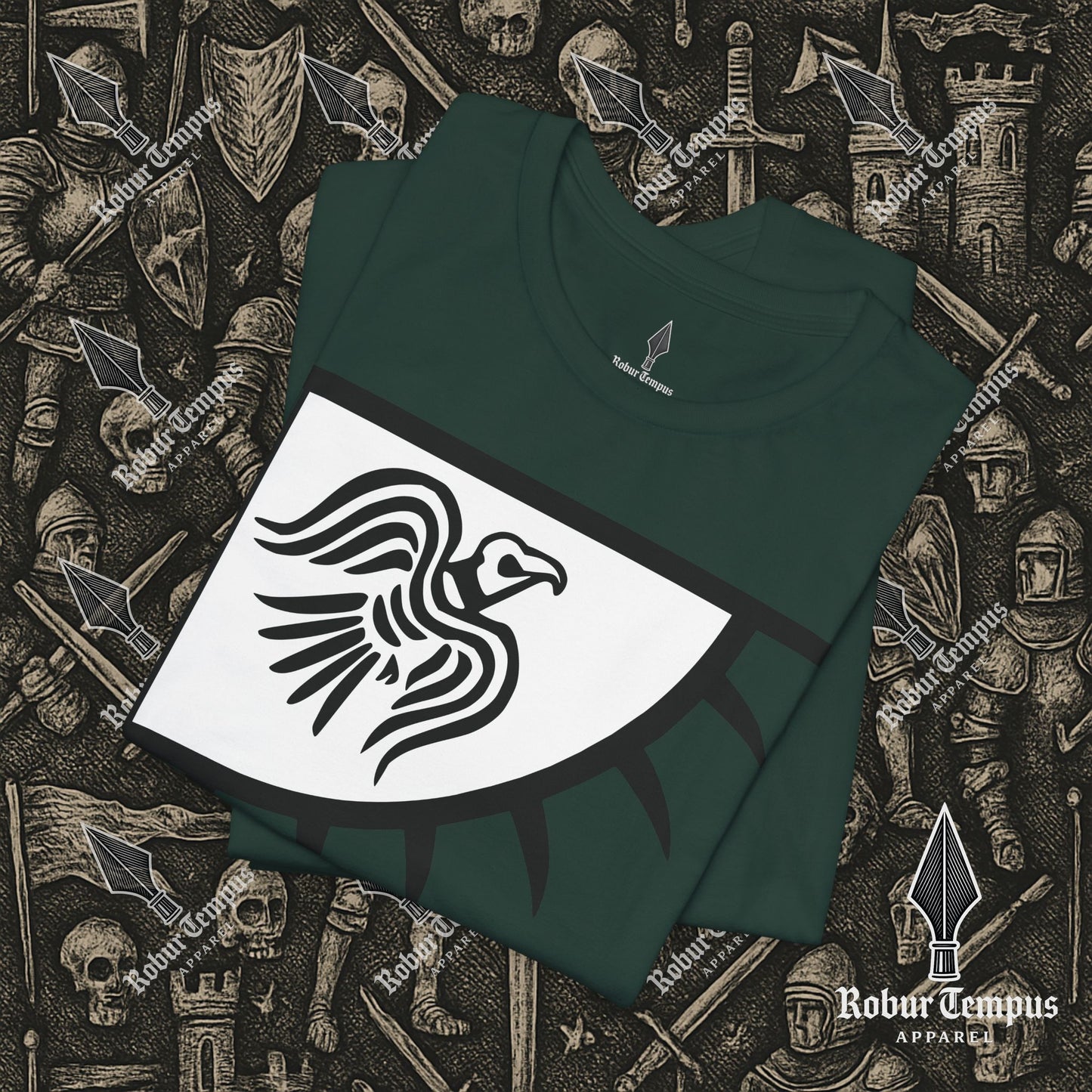 Norse Raven Banner Graphic T-Shirt