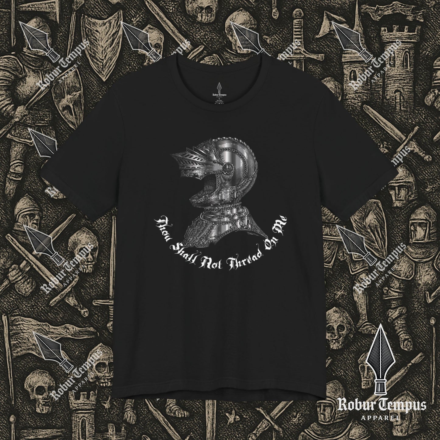 Thou Shall Not Thread On Me Helmet T-Shirt