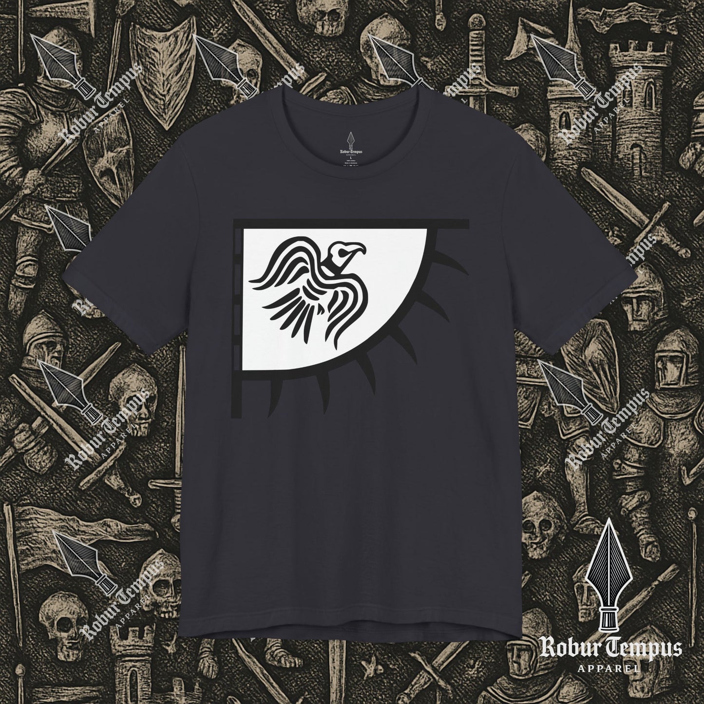 Norse Raven Banner Graphic T-Shirt