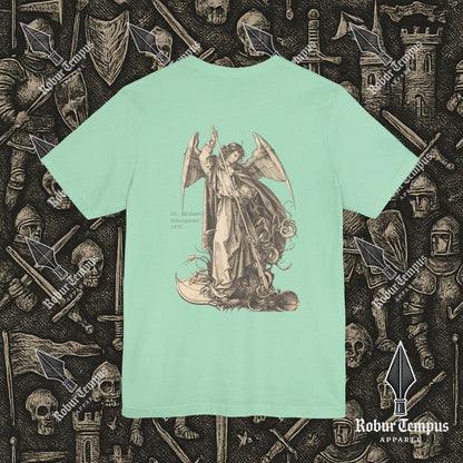 St Michael Schongauer back print T-Shirt