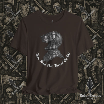Thou Shall Not Thread On Me Helmet T-Shirt