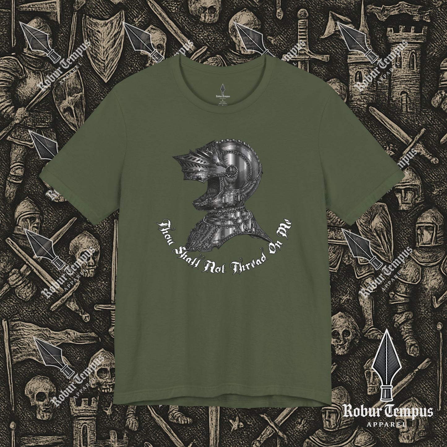 Thou Shall Not Thread On Me Helmet T-Shirt