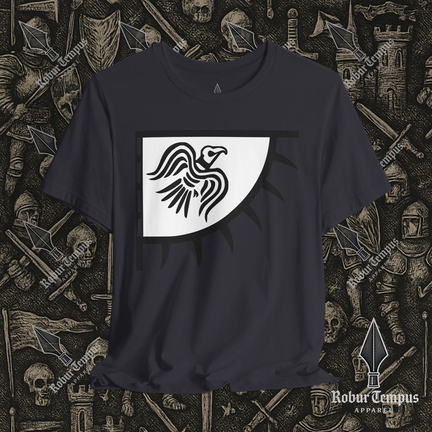 Norse Raven Banner Graphic T-Shirt