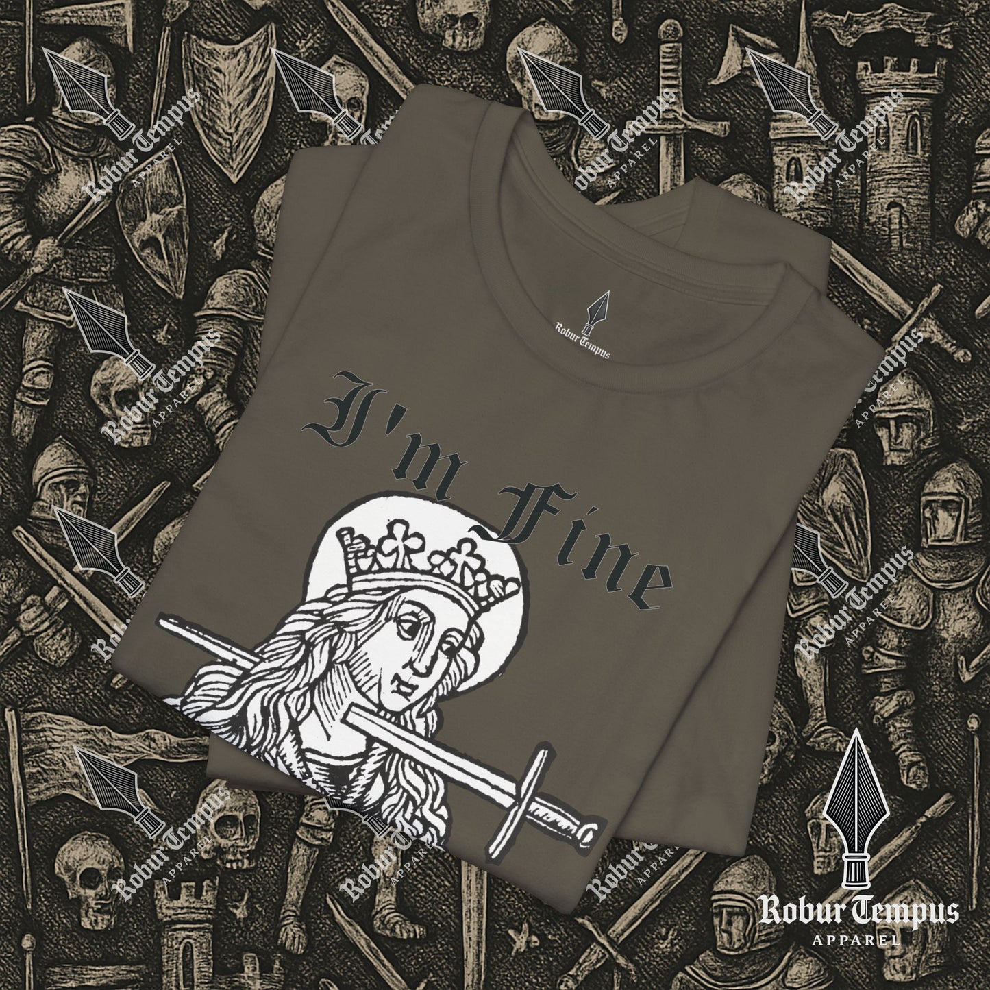 I'm Fine Dark Humor Graphic T-Shirt