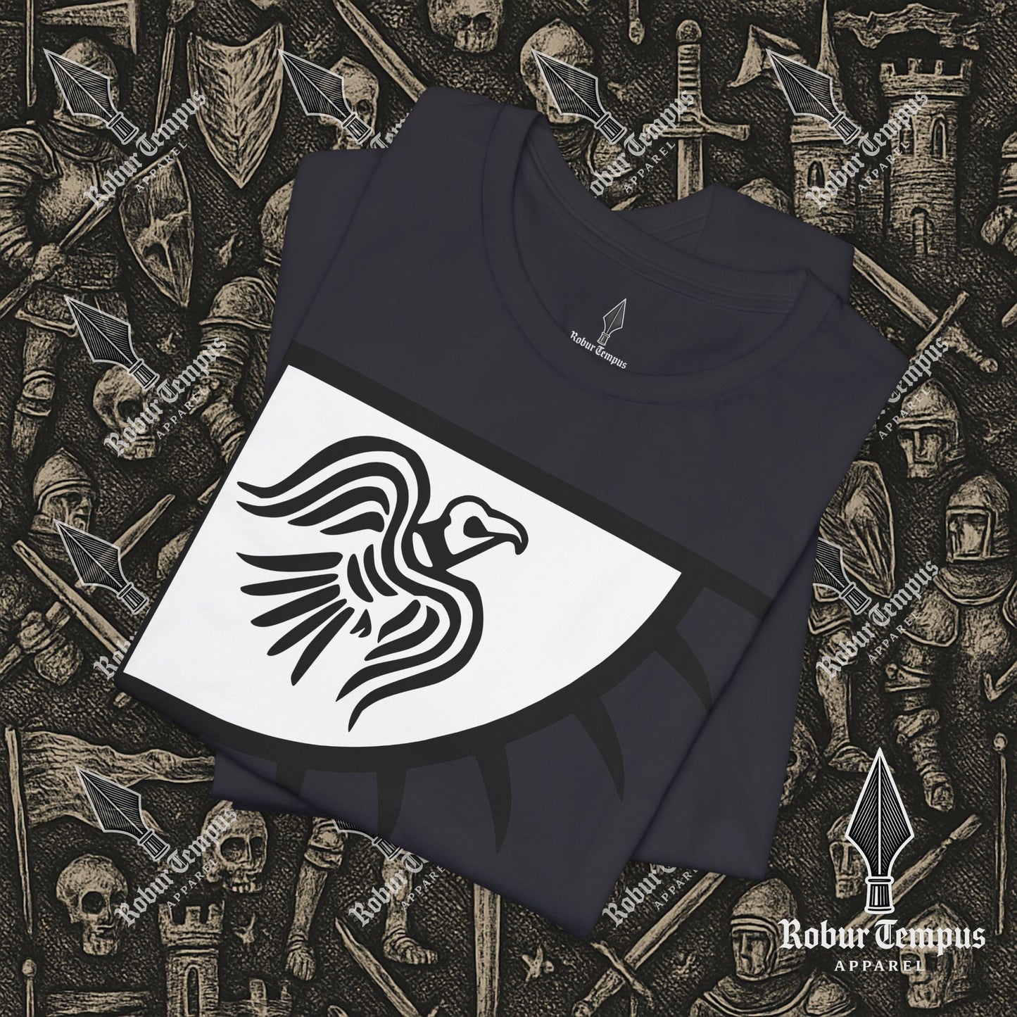 Norse Raven Banner Graphic T-Shirt