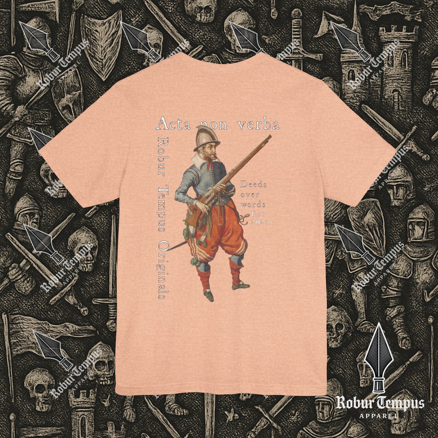 Acta non verba back print T-Shirt
