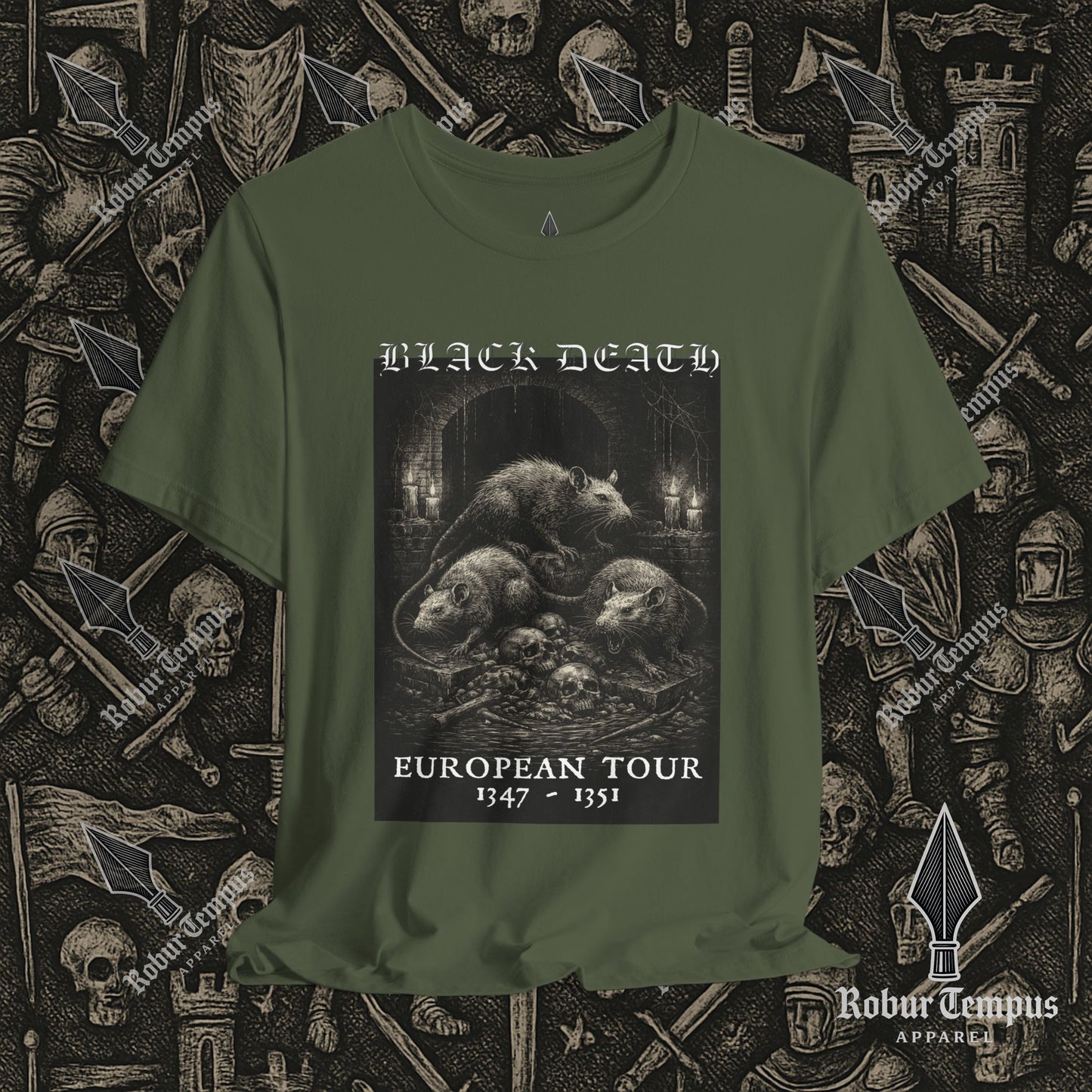 Black Death European Tour 2 Graphic T-Shirt