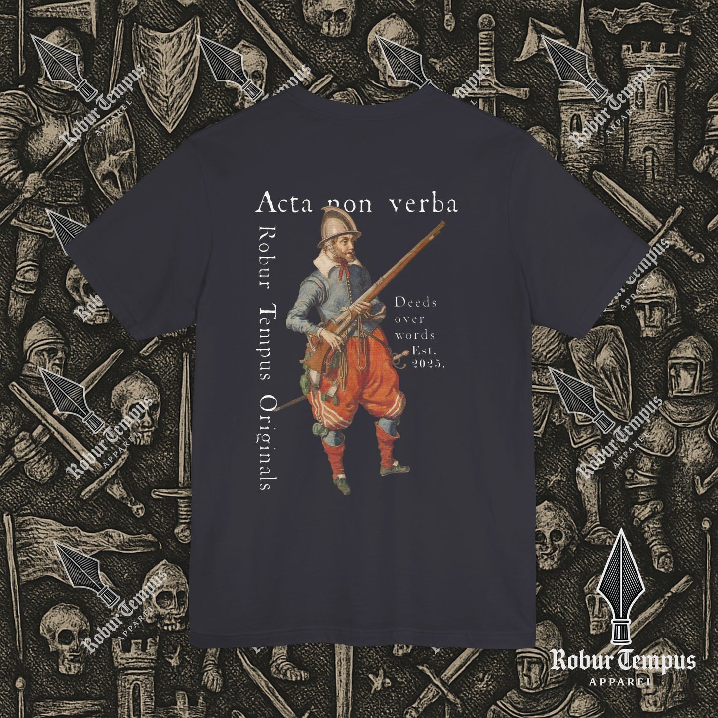Acta non verba back print T-Shirt