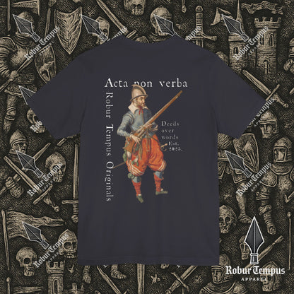 Acta non verba back print T-Shirt