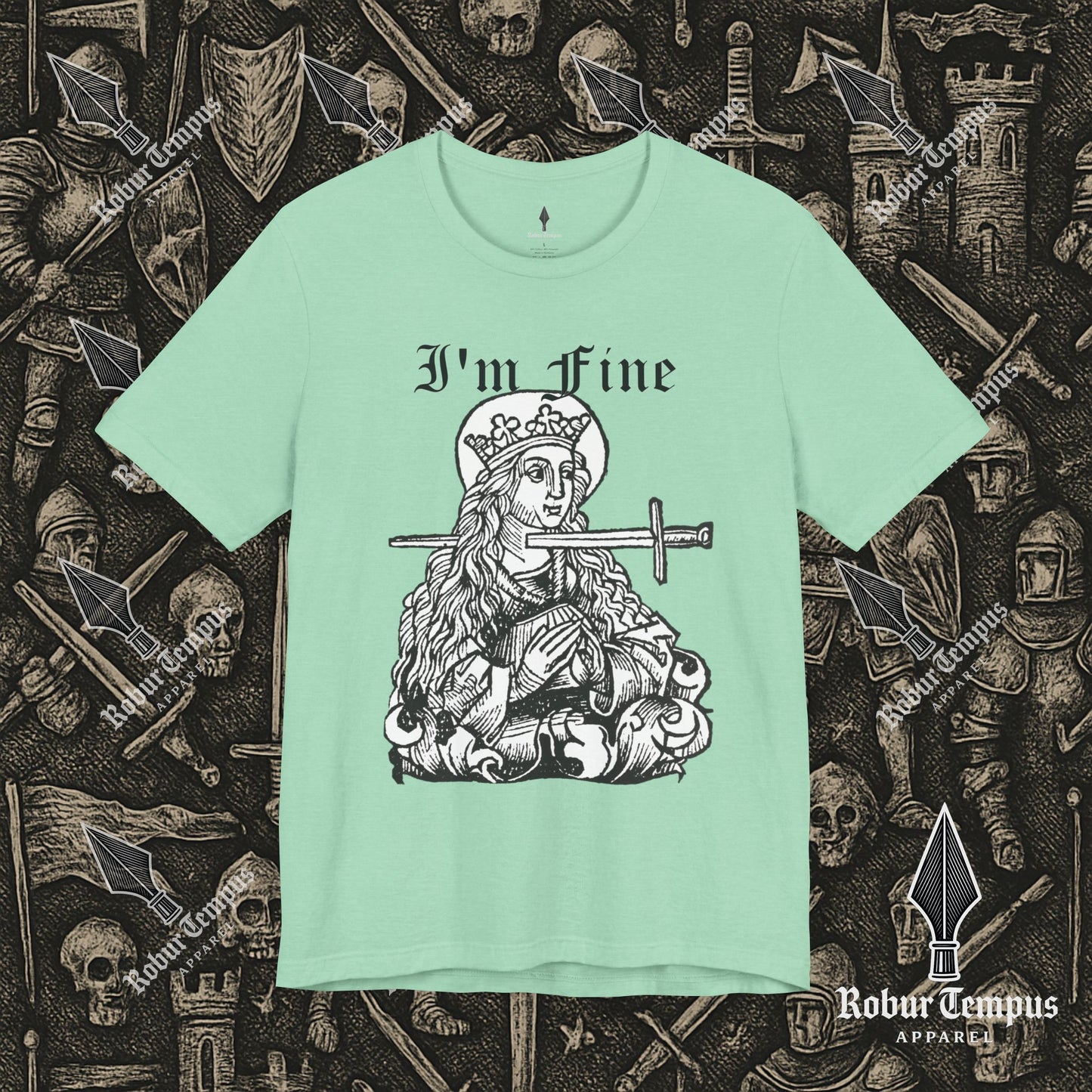 I'm Fine Dark Humor Graphic T-Shirt