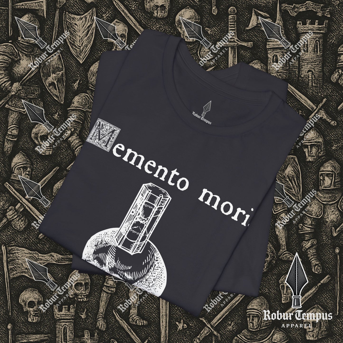 Memento Mori Skull Hourglass T-Shirt