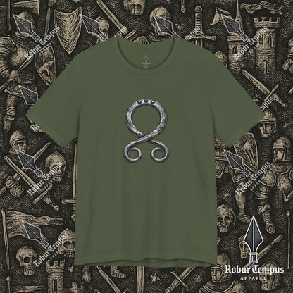 Steel Troll Cross Norse Charm Graphic T-Shirt