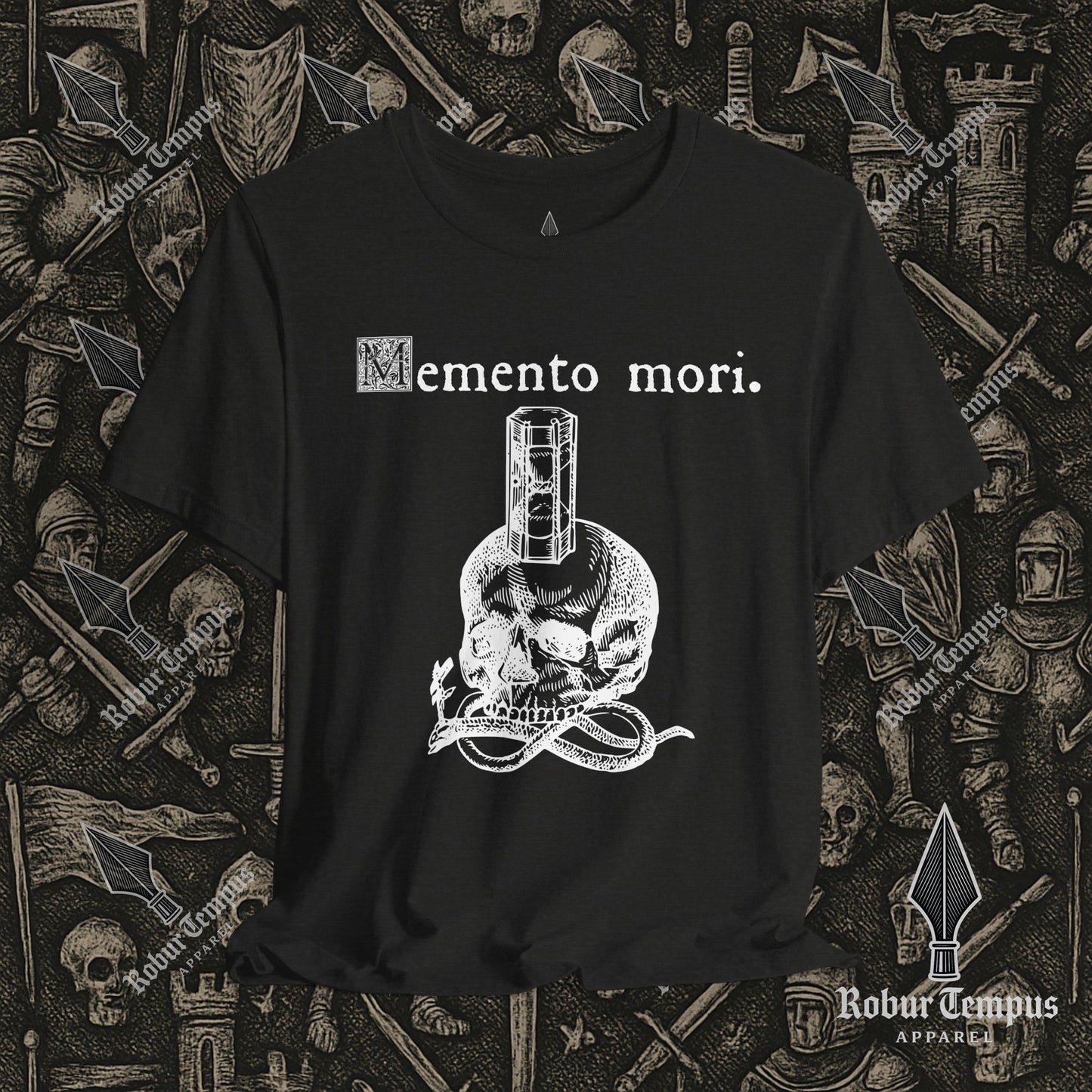 Memento Mori Skull Hourglass T-Shirt