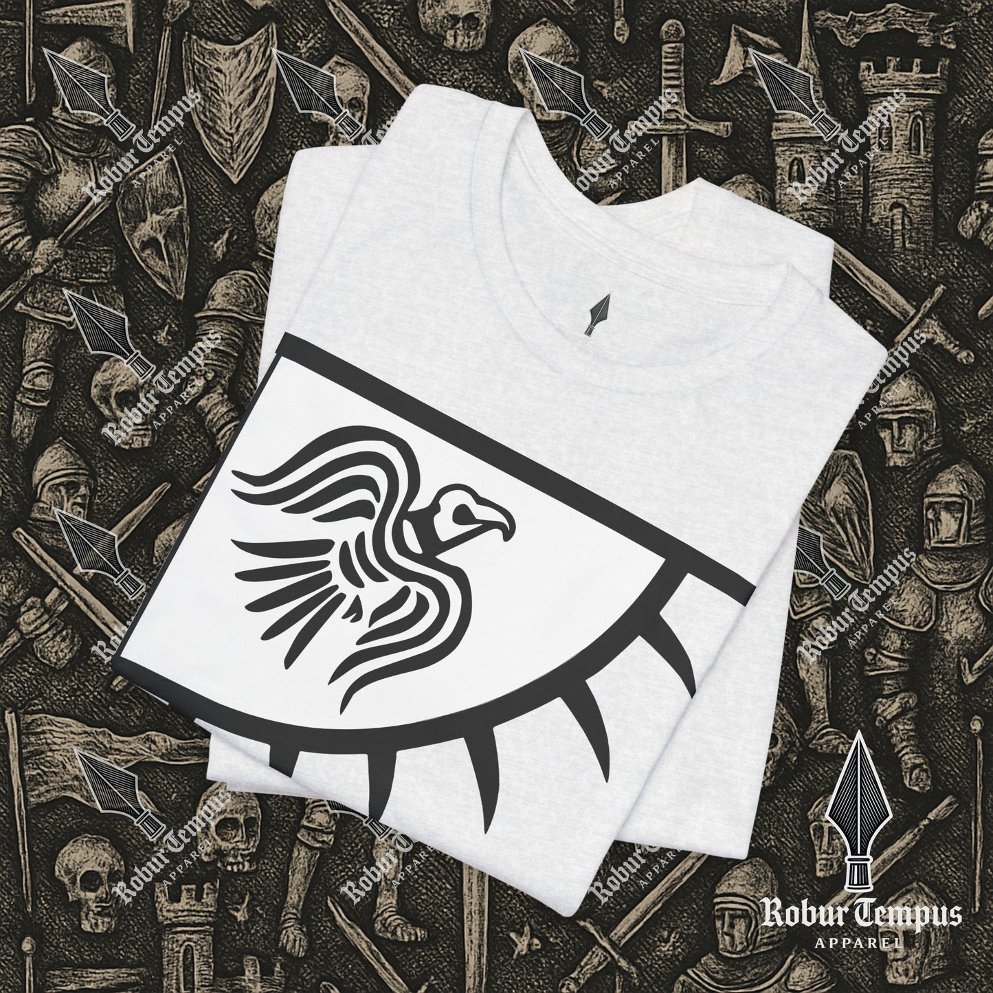 Norse Raven Banner Graphic T-Shirt