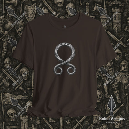 Steel Troll Cross Norse Charm Graphic T-Shirt