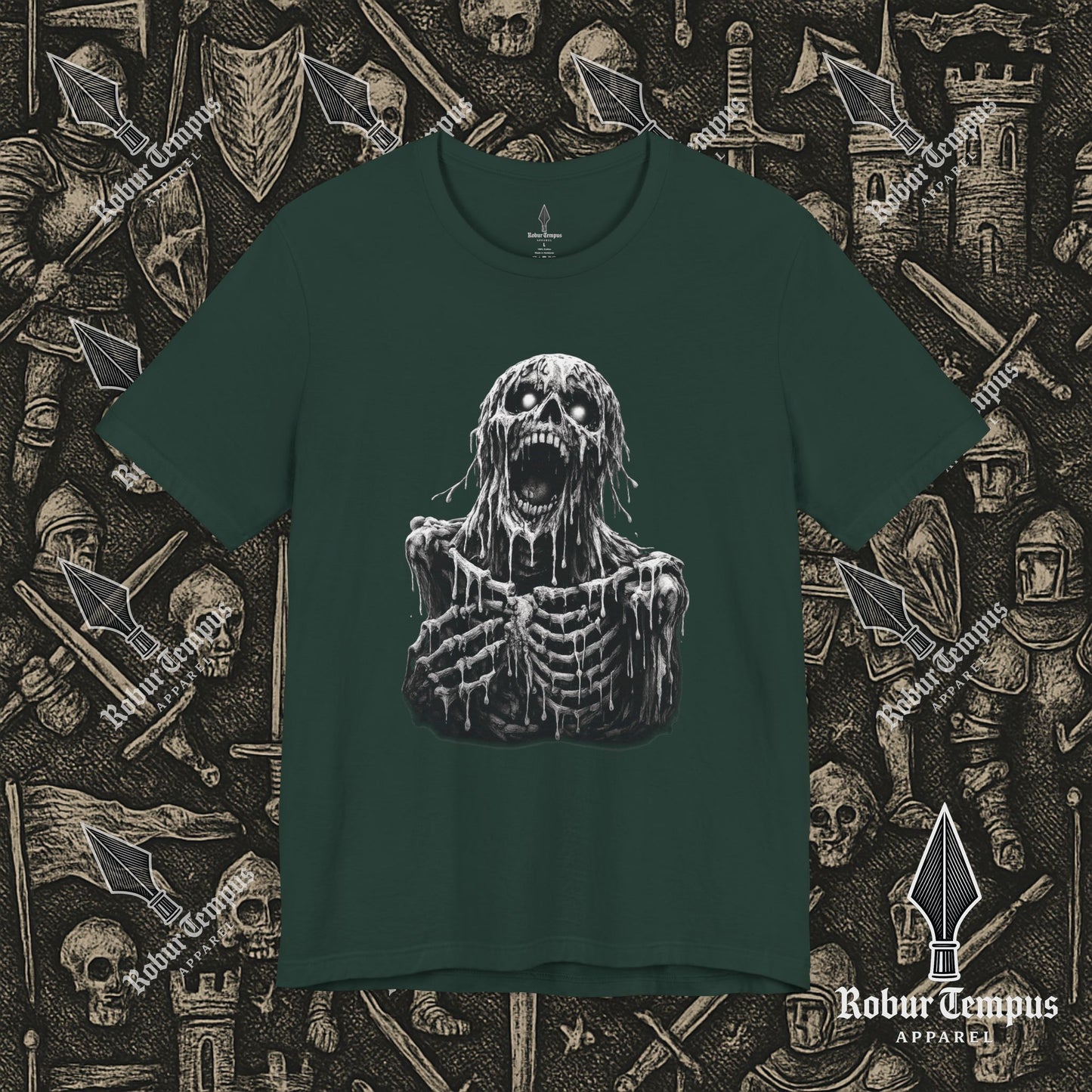 Screaming Skeleton Graphic T-Shirt
