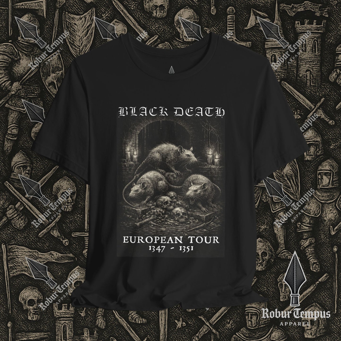 Black Death European Tour 2 Graphic T-Shirt
