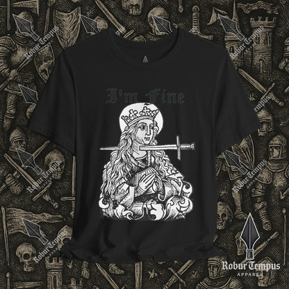 I'm Fine Dark Humor Graphic T-Shirt