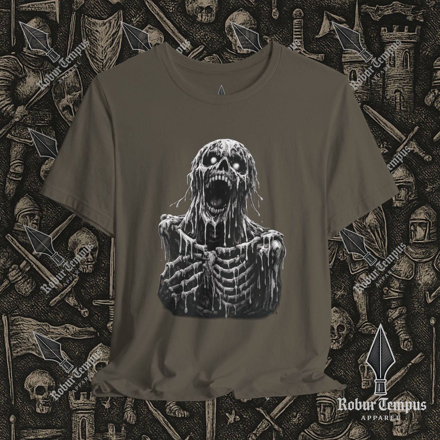 Screaming Skeleton Graphic T-Shirt