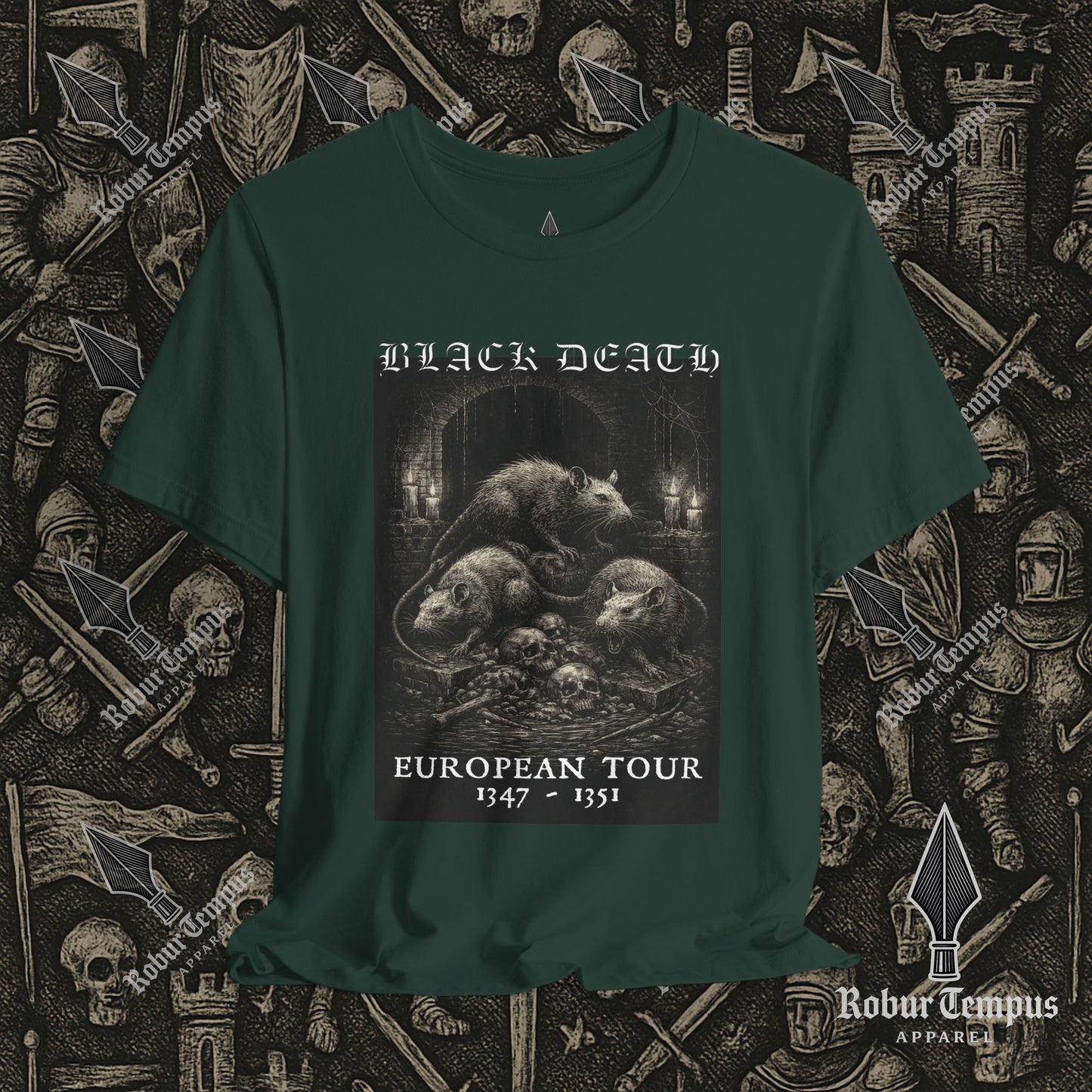 Black Death European Tour 2 Graphic T-Shirt
